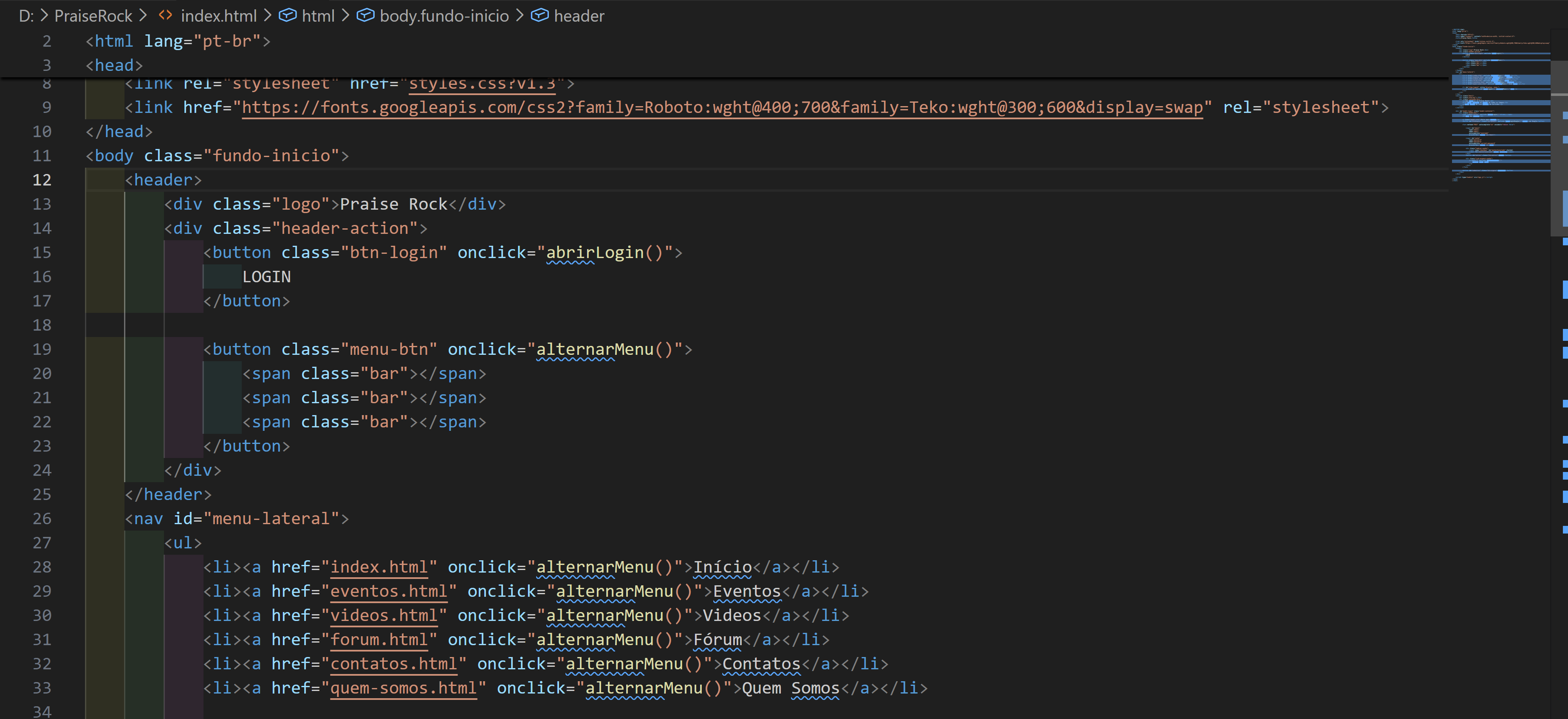 Código Fonte Backend